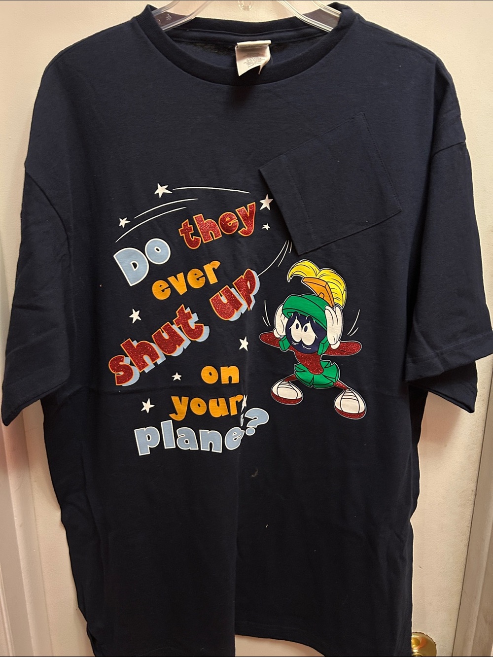 Warner Bros. Navy Blue Marvin the Martian Short Sleeve Tee